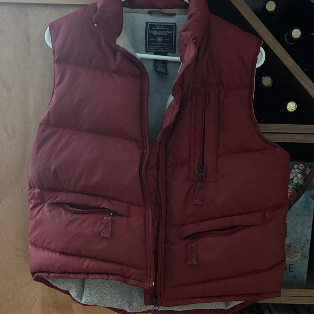 American Eagle Outfitters Red Bomber Jacket